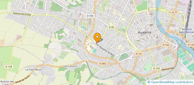 localisation de l'entreprise MONSIEUR CHRISTOPHE GOUNOT à AUXERRE