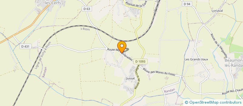 localisation de l'entreprise MONSIEUR CHRISTOPHE GOURDY  RANDAN