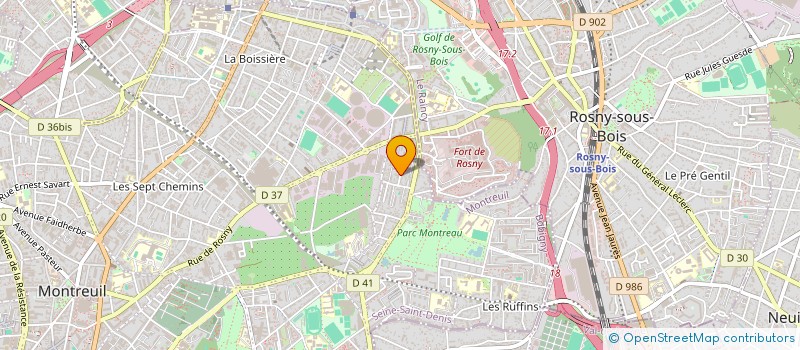 localisation de l'entreprise MONSIEUR CHRISTOPHE GOURY à MONTREUIL