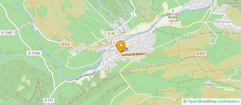 localisation de l'entreprise MONSIEUR CHRISTOPHE GOUTINES à SAINT-CHINIAN