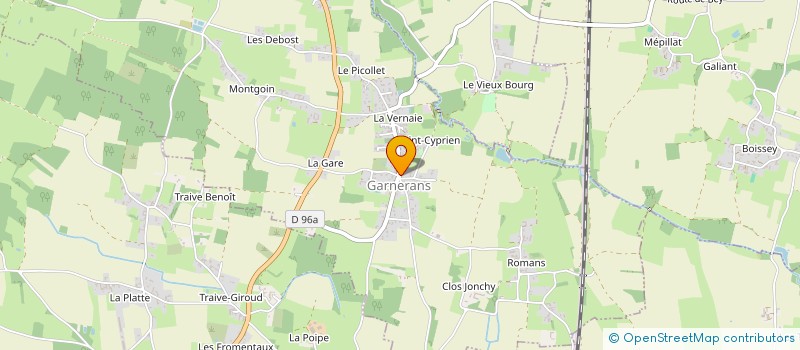 localisation de l'entreprise MONSIEUR CHRISTOPHE GOUX  GARNERANS