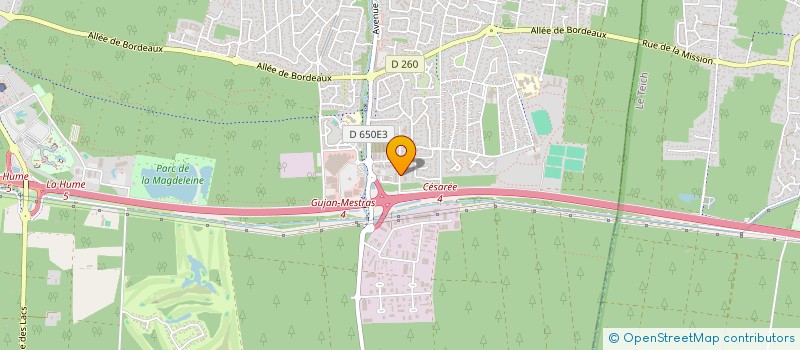 localisation de l'entreprise MONSIEUR CHRISTOPHE GOUZON à GUJAN-MESTRAS