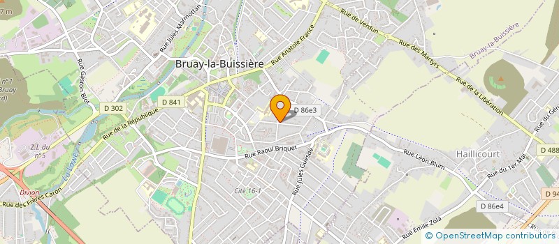 localisation de l'entreprise MONSIEUR CHRISTOPHE GRADEL  BRUAY-LA-BUISSIERE