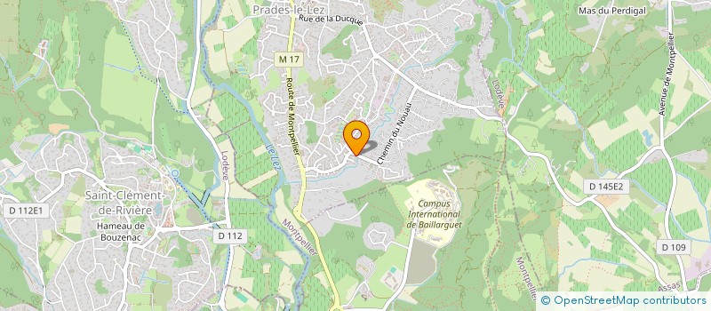 localisation de l'entreprise MONSIEUR CHRISTOPHE GRAMMATICO  PRADES-LE-LEZ