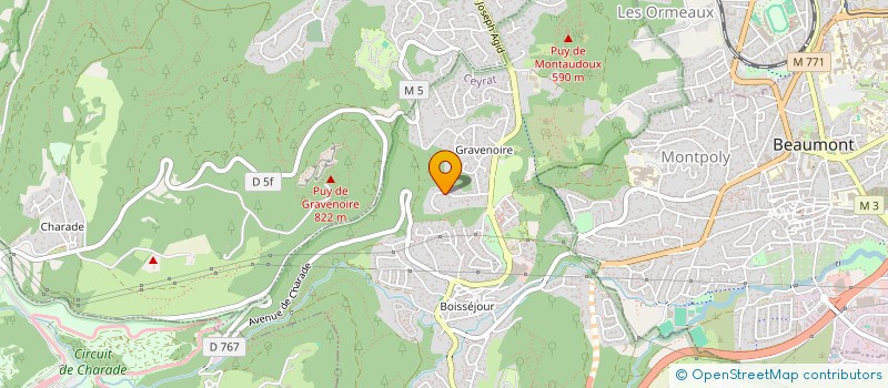 localisation de l'entreprise MONSIEUR CHRISTOPHE GRANGE  CEYRAT