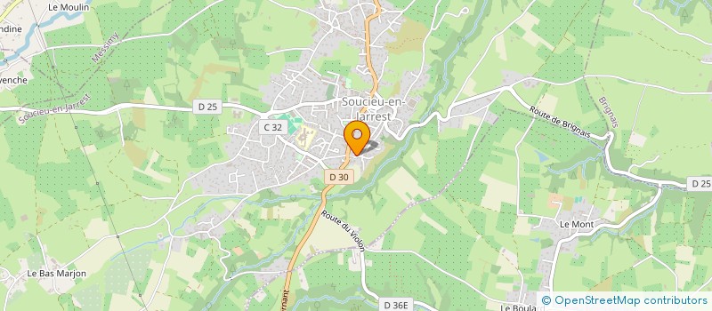 localisation de l'entreprise MONSIEUR CHRISTOPHE GRANJON  SOUCIEU-EN-JARREST