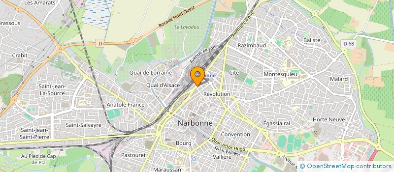 localisation de l'entreprise MONSIEUR CHRISTOPHE GRATIEN à NARBONNE