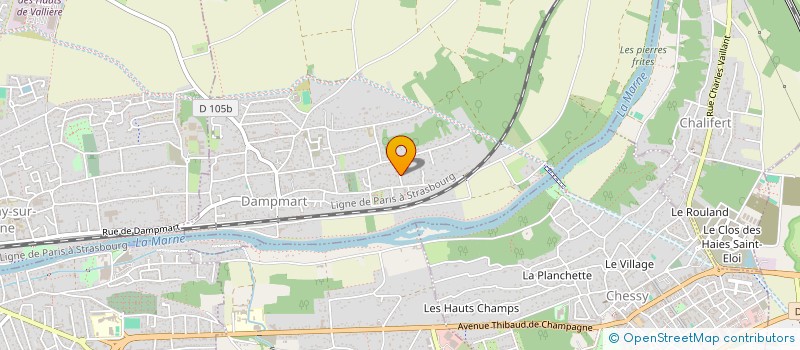 localisation de l'entreprise MONSIEUR CHRISTOPHE GRATIOT  DAMPMART