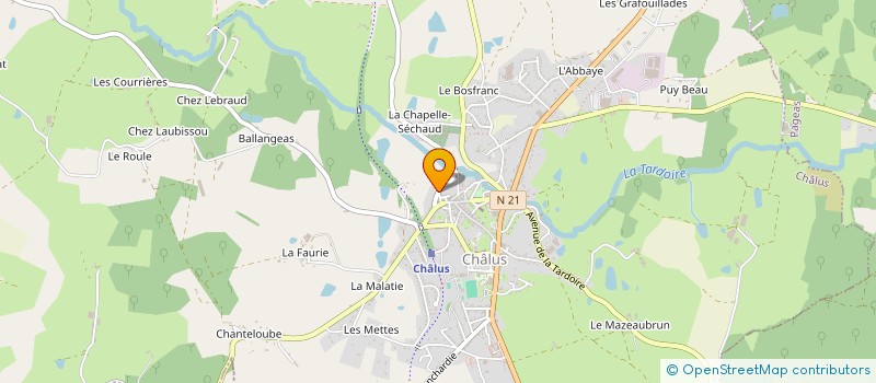 localisation de l'entreprise MONSIEUR CHRISTOPHE GREAUME à CHALUS