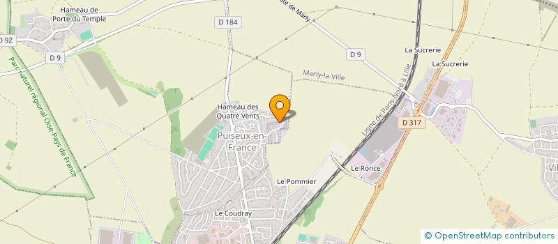 localisation de l'entreprise MONSIEUR CHRISTOPHE GREBAUVAL  PUISEUX-EN-FRANCE