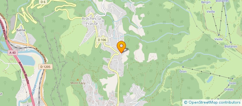 localisation de l'entreprise MONSIEUR CHRISTOPHE GREFFOZ  ARACHES-LA-FRASSE