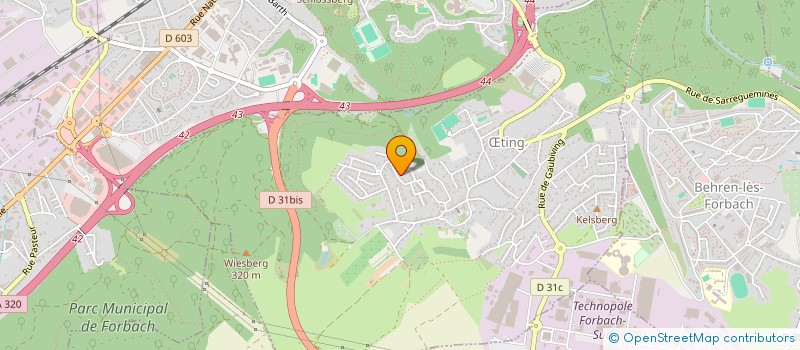 localisation de l'entreprise MONSIEUR CHRISTOPHE GREINER  BETTING