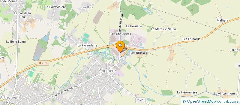 localisation de l'entreprise MONSIEUR CHRISTOPHE GRELLIER  CHAUMES-EN-RETZ