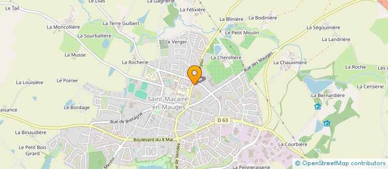 localisation de l'entreprise MONSIEUR CHRISTOPHE GRELLIER à SEVREMOINE
