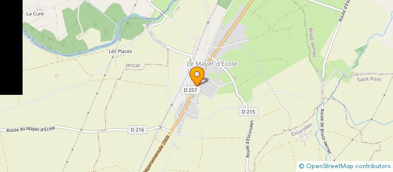 localisation de l'entreprise MONSIEUR CHRISTOPHE GRENIER  LE MAYET-D'ECOLE