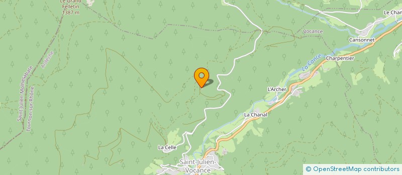 localisation de l'entreprise MONSIEUR CHRISTOPHE GRENOT  SAINT-JULIEN-VOCANCE