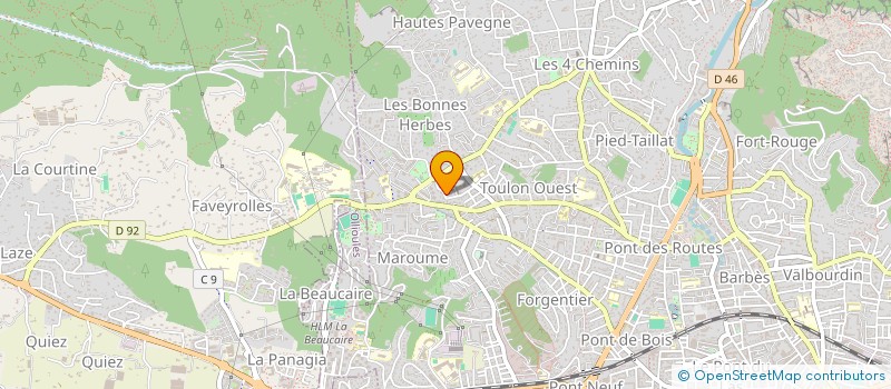 localisation de l'entreprise MONSIEUR CHRISTOPHE GRIFFON  TOULON