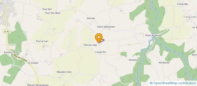 localisation de l'entreprise MONSIEUR CHRISTOPHE GROJAN  PLESTIN-LES-GREVES