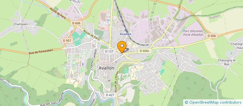 localisation de l'entreprise MONSIEUR CHRISTOPHE GSCHEIDEL  AVALLON