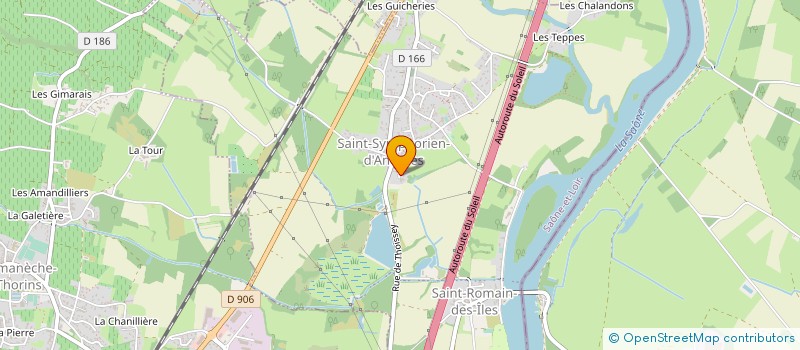 localisation de l'entreprise MONSIEUR CHRISTOPHE GUDET  SAINT-SYMPHORIEN-D'ANCELLES