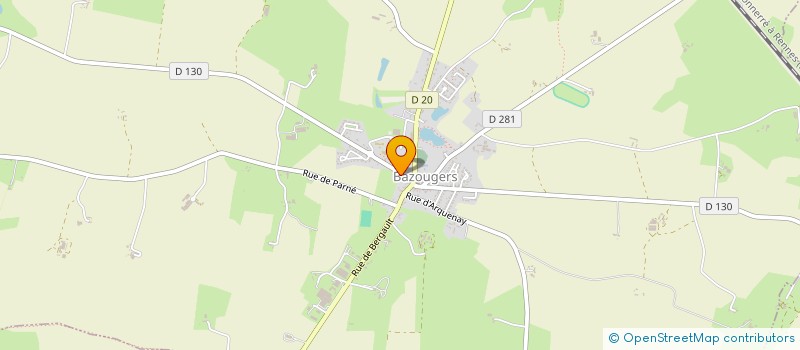 localisation de l'entreprise MONSIEUR CHRISTOPHE GUEDON  BAZOUGERS