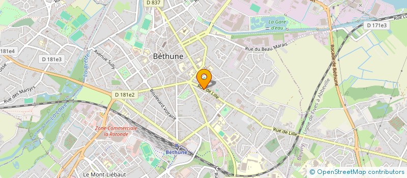 localisation de l'entreprise MONSIEUR CHRISTOPHE GUEGUEN  BETHUNE