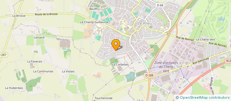 localisation de l'entreprise MONSIEUR CHRISTOPHE GUEGUEN  LE RHEU