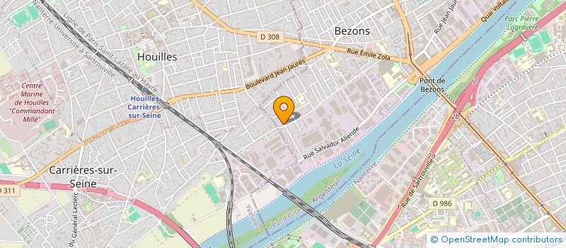 localisation de l'entreprise MONSIEUR CHRISTOPHE GUEGUIN  BEZONS