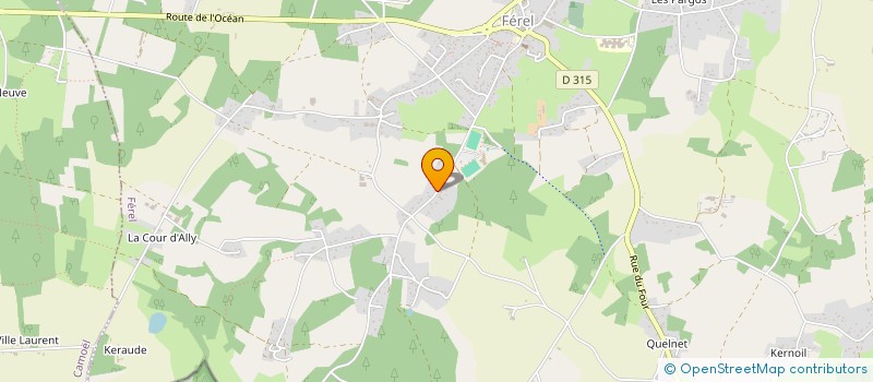 localisation de l'entreprise MONSIEUR CHRISTOPHE GUENIER à FEREL