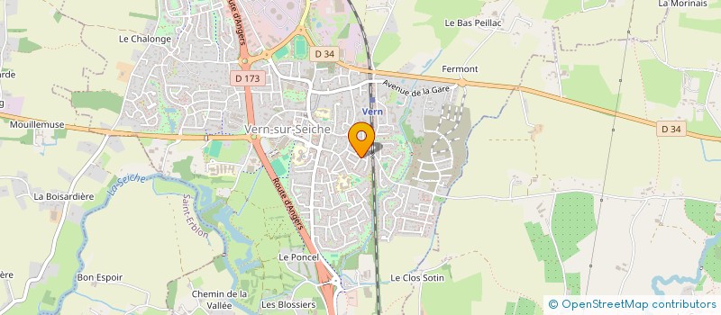localisation de l'entreprise MONSIEUR CHRISTOPHE GUERBEAU  VERN-SUR-SEICHE