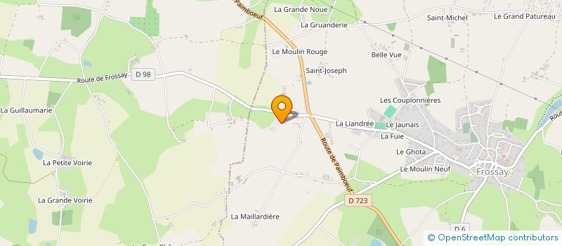 localisation de l'entreprise MONSIEUR CHRISTOPHE GUERIN  FROSSAY