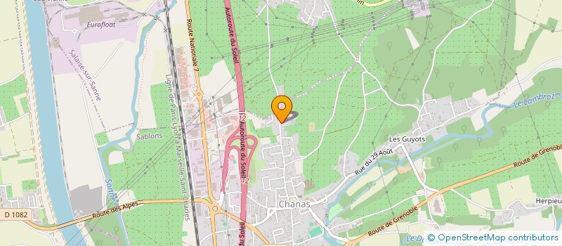 localisation de l'entreprise MONSIEUR CHRISTOPHE GUERRY  CHANAS