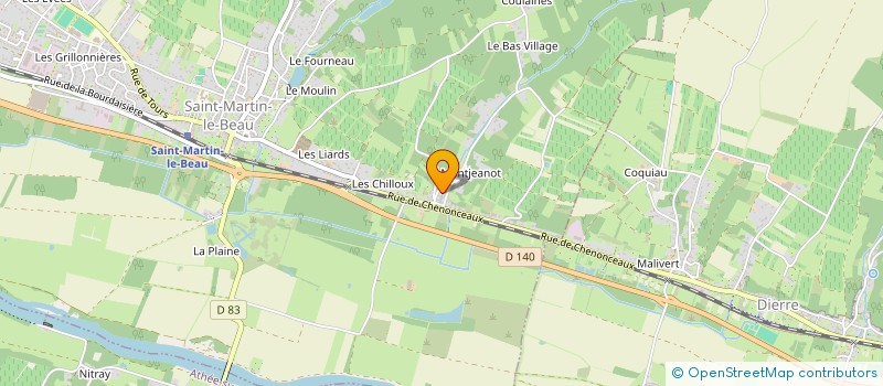 localisation de l'entreprise MONSIEUR CHRISTOPHE GUESTAULT  SAINT-MARTIN-LE-BEAU