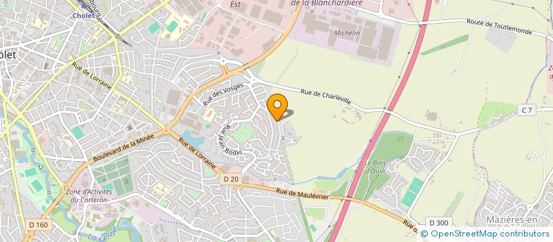 localisation de l'entreprise MONSIEUR CHRISTOPHE GUICHARD à CHOLET