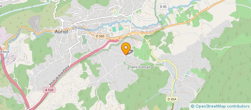localisation de l'entreprise MONSIEUR CHRISTOPHE GUIGOU à AURIOL
