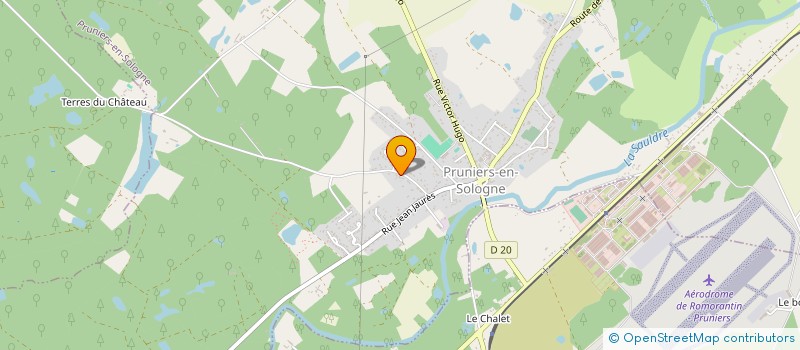 localisation de l'entreprise MONSIEUR CHRISTOPHE GUILBAUD  PRUNIERS-EN-SOLOGNE