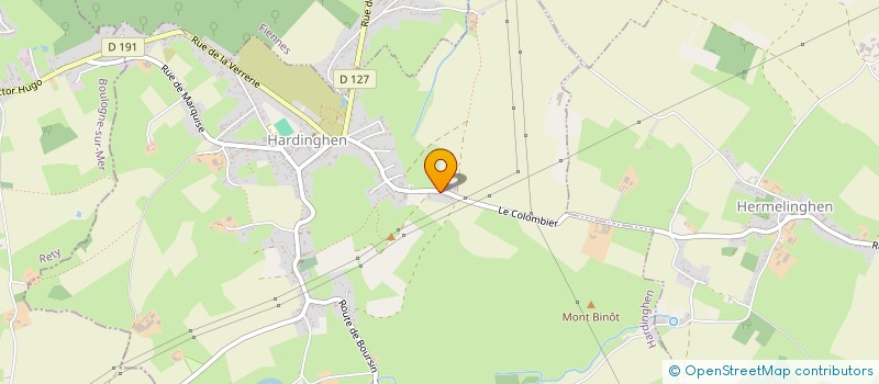 localisation de l'entreprise MONSIEUR CHRISTOPHE GUILBERT  HARDINGHEN