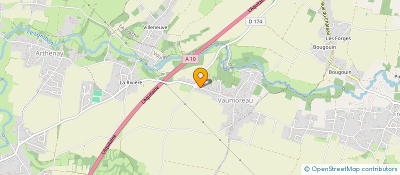 localisation de l'entreprise MONSIEUR CHRISTOPHE GUILLARD  VOUILLE