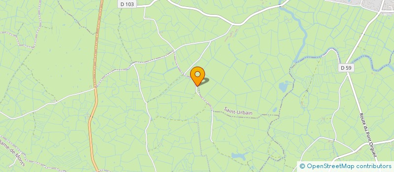 localisation de l'entreprise MONSIEUR CHRISTOPHE GUILLARD  SAINT-URBAIN