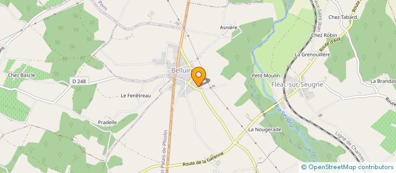 localisation de l'entreprise MONSIEUR CHRISTOPHE GUILLARD  BELLUIRE