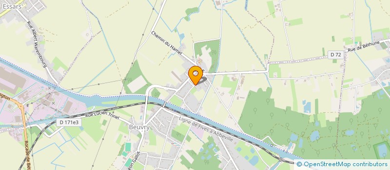 localisation de l'entreprise MONSIEUR CHRISTOPHE GUILLEMANT  BEUVRY