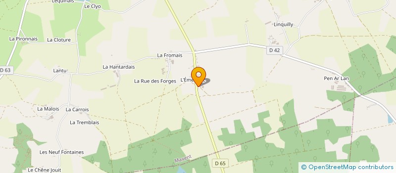 localisation de l'entreprise MONSIEUR CHRISTOPHE GUILLEMOT  MAXENT