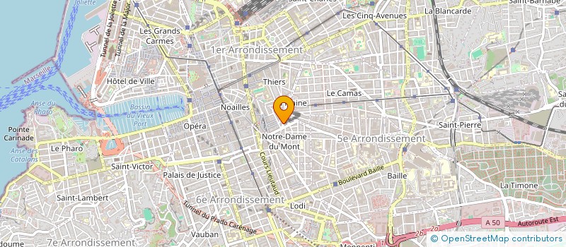 localisation de l'entreprise MONSIEUR CHRISTOPHE GUILLET à MARSEILLE