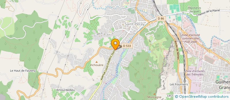 localisation de l'entreprise MONSIEUR CHRISTOPHE GUILLET  SAINT-PERAY