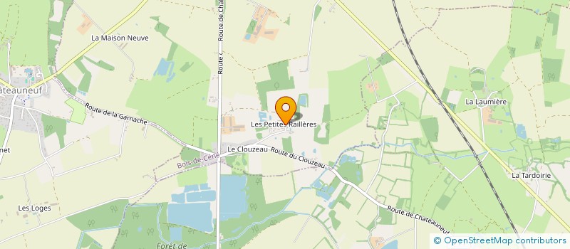 localisation de l'entreprise MONSIEUR CHRISTOPHE GUILLET DE LA BROSSE  BOIS-DE-CENE