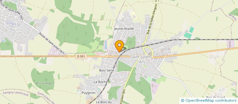 localisation de l'entreprise MONSIEUR CHRISTOPHE GUILLOT à SAINT JULIEN L'ARS