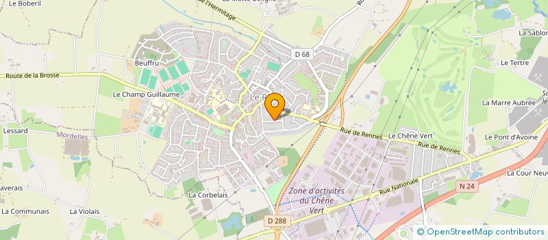 localisation de l'entreprise MONSIEUR CHRISTOPHE GUILLOURY  LE RHEU