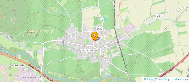 localisation de l'entreprise MONSIEUR CHRISTOPHE GUNTZ  SCHERWILLER