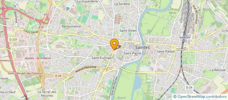 localisation de l'entreprise MONSIEUR CHRISTOPHE GUYOT  SAINTES