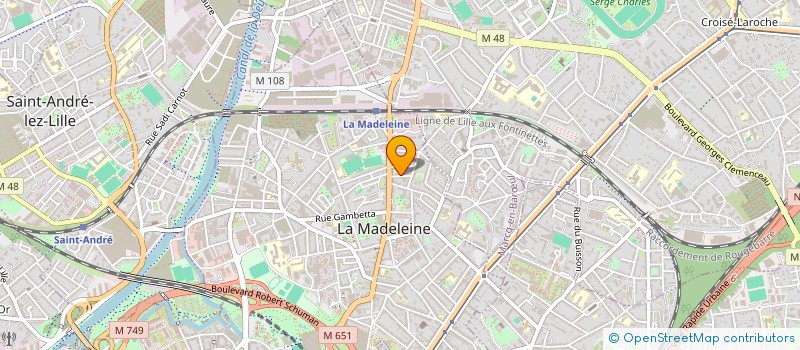 localisation de l'entreprise MONSIEUR CHRISTOPHE HACHE à LA MADELEINE